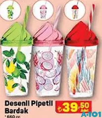 DESENLİ PİPETLİ BARDAK 660 CC DESENLİ PİPETLİ BARDAK 660 CC